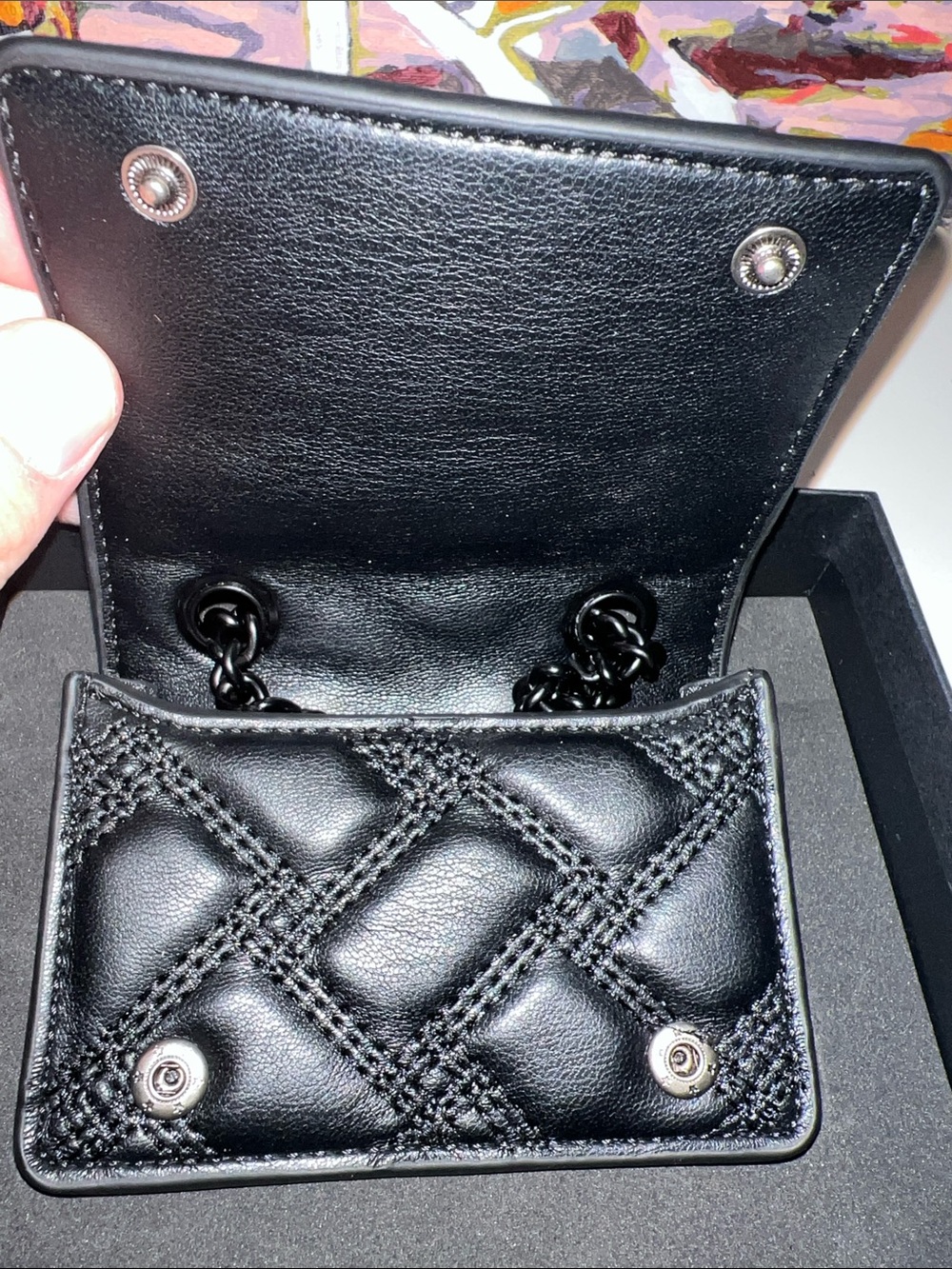 Kurt Geiger micro drench bag with large rhinestone eagle detail - Picture 4 of 9
